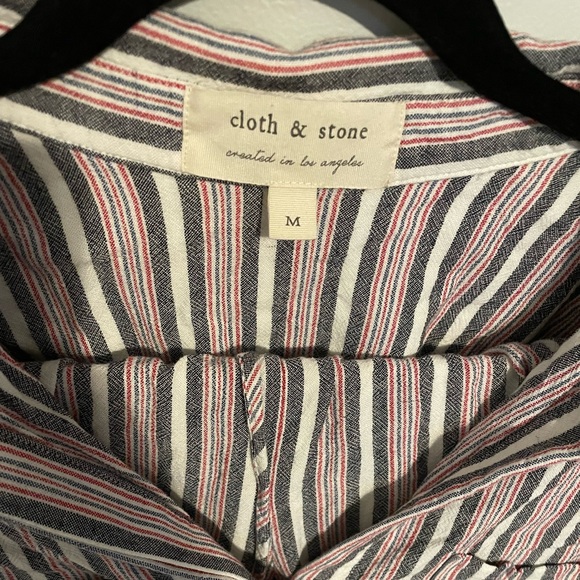 Cloth & Stone 2 piece set. Linen blend. Wide leg pant. EUC. SIZE M - Picture 2 of 5